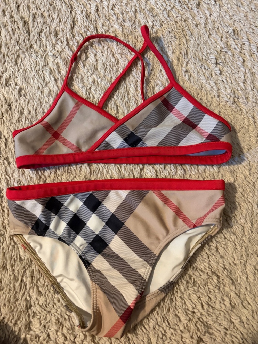 Authentic Burberry Kids Bikini sz 8
